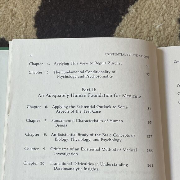 Vintage Existential Foundations of Medicine & Psychology Hardcover Medard Boss - Picture 6 of 10